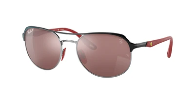 Ray-Ban Unisex Black On Silver