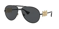 Versace Unisex Matte Black