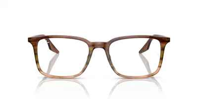 Ray-Ban Unisex Striped Brown & Green