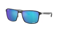 Ray-Ban Unisex Black On Silver