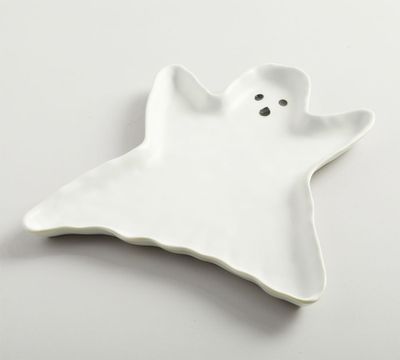 Ghost Shaped Stoneware Serving Platter