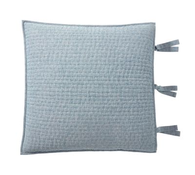 Pick-Stitch Handcrafted Cotton/Linen Quilted Sham