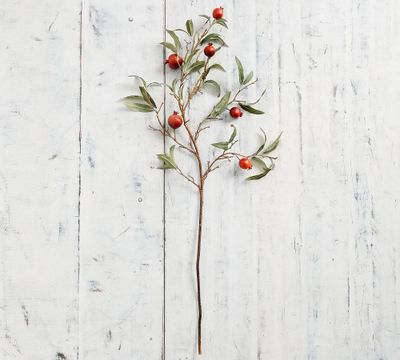 Faux Pomegranate Tree Branch