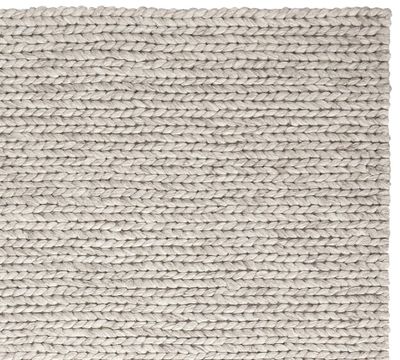 Chunky Knit Sweater Handwoven Rug Swatch