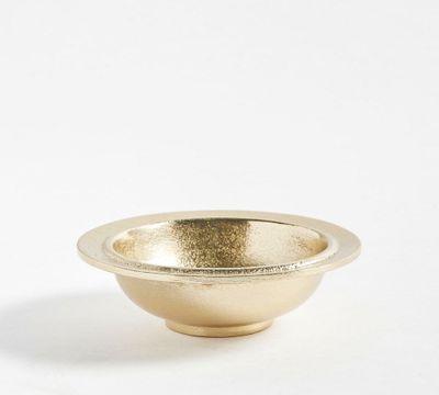 Rustic Metal Handcrafted Snack Bowl