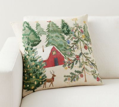 Christmas in the Country Pillow Cover