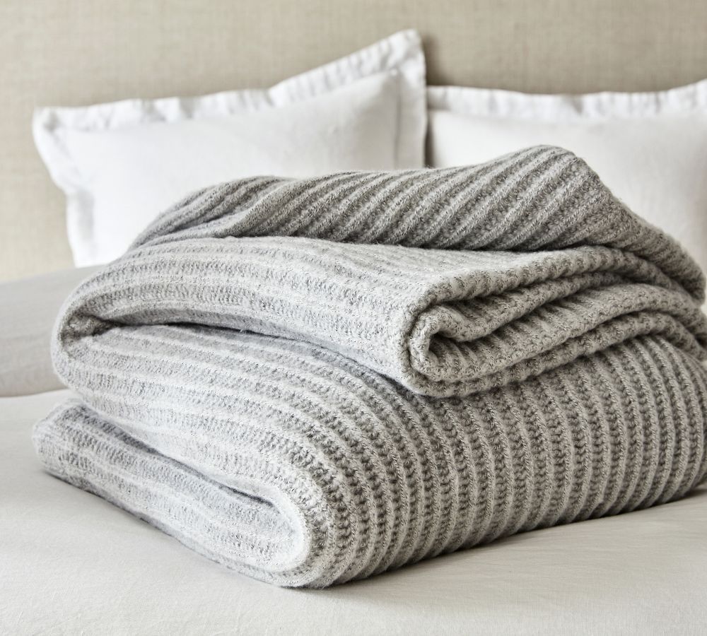 Pottery Barn Thermal Knit Blanket | The Summit at Fritz Farm