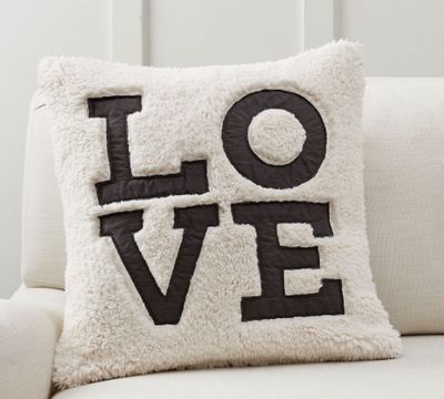 Love Sherpa Pillow Covers