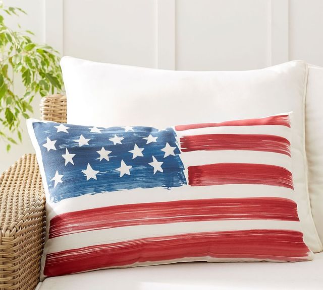 Pottery Barn American Flag Indoor/Outdoor Pillow | The Summit
