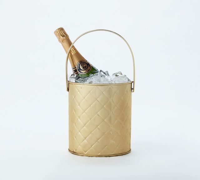 Rustic Metal Handcrafted Footed Champagne Bucket