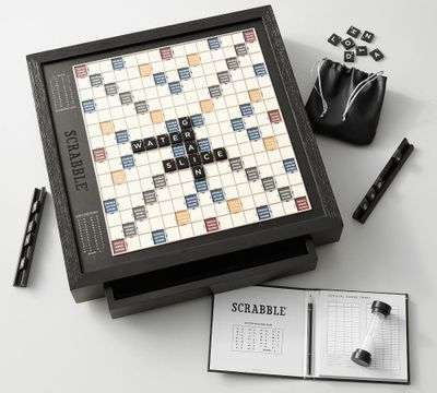 Wooden Scrabble Board Game - Luxury Edition