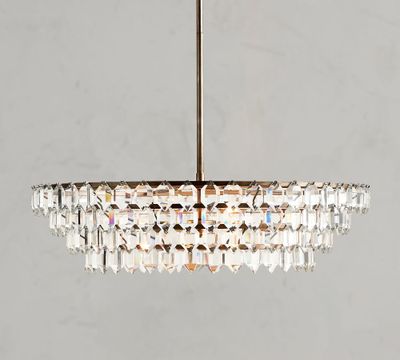 pottery barn arden crystal chandelier