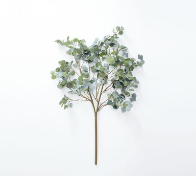 Faux Oversized Silver Dollar Eucalyptus Branch