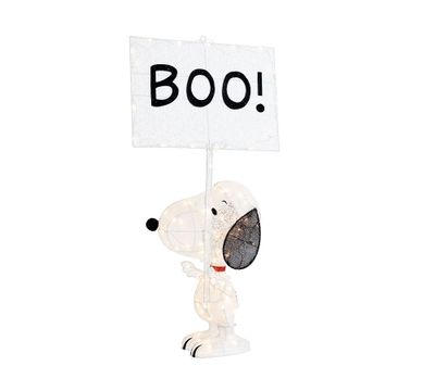 Peanuts™ Lit Snoopy™ With Boo Sign