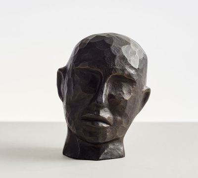 Decorative Bronze Face Object