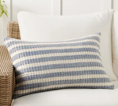 Luke Striped Indoor/Outdoor Lumbar Pillow