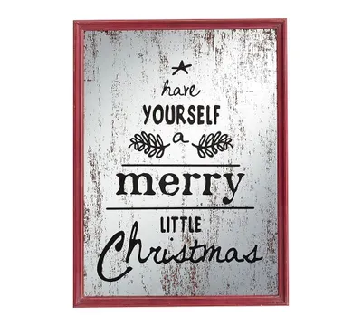 Mirrored Merry Little Christmas Wall Art