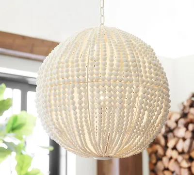 Bristol Wood Bead Globe Pendant