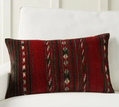 Marian Printed Velvet Lumbar Pillow Cover