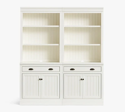 Aubrey Shelf with File Cabinets (72")