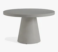 Pomona Concrete Round Outdoor Dining Table (36"-51")