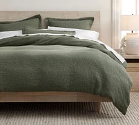 Open Box: Belgian Flax Linen Waffle Duvet Cover