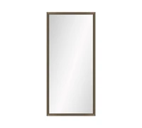 Custom Wood Framed Wall Mirror, Beveled Profile