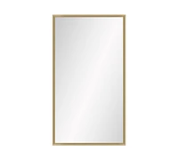 Custom Wood Framed Wall Mirror, Beveled Profile