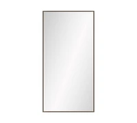 Custom Wood Framed Wall Mirror, Beveled Profile