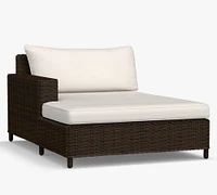 Open Box: Build Your Own - Torrey Wicker Square Arm Loveseat Chaise Outdoor Sectional Components