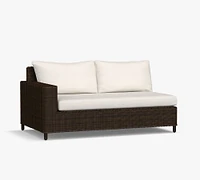 Open Box: Build Your Own - Torrey Wicker Square Arm Loveseat Chaise Outdoor Sectional Components