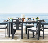 Indio Metal Extending Outdoor Dining Table (60"-86")