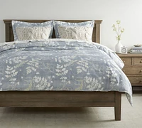 Shadow Floral Percale Duvet Cover