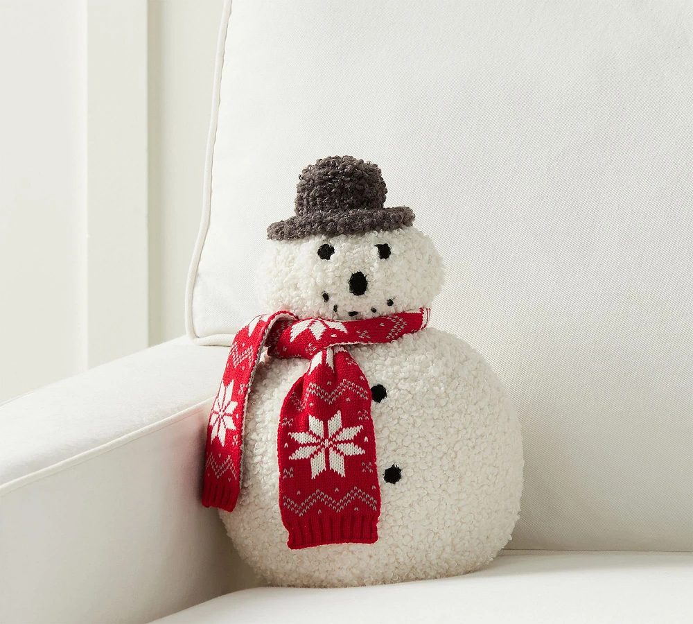 Archie the Snowman Shaped Pillow