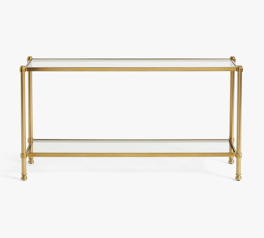 Everson Glass Console Table (58.5")