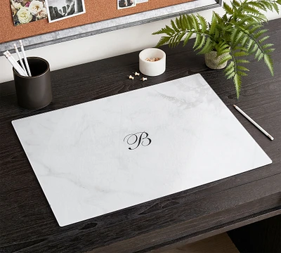 White Marble Desk Blotter