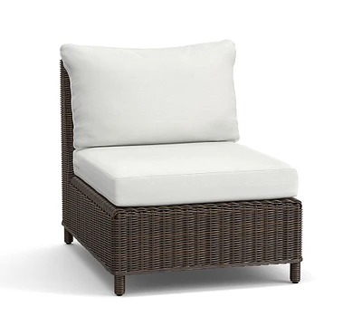 Open Box: Build Your Own - Torrey Wicker Square Arm Loveseat Chaise Outdoor Sectional Components