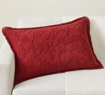 Marigold Fringe Lumbar Pillow