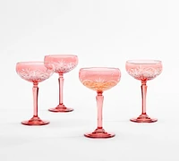 Antique Cut Coupe Glasses