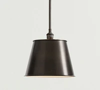 Tapered Metal Shade Pole Pendant (9"-13")