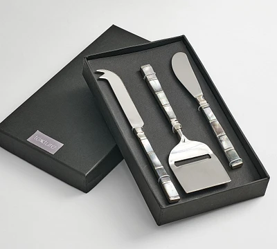 Luster Handcrafted Stainless Steel Cheese Knives - Set of 3