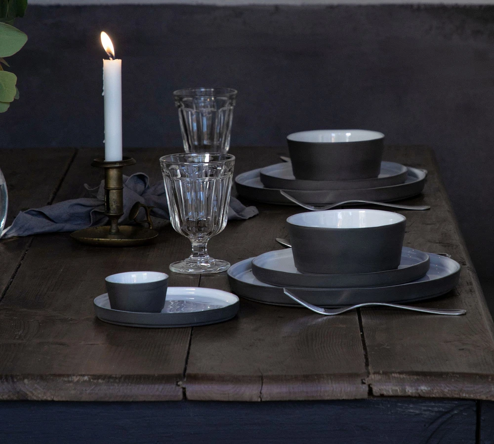 Artisanal Recycled Stoneware 16-Piece Dinnerware Set