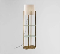 Hillview Metal Shelf Floor Lamp (61")