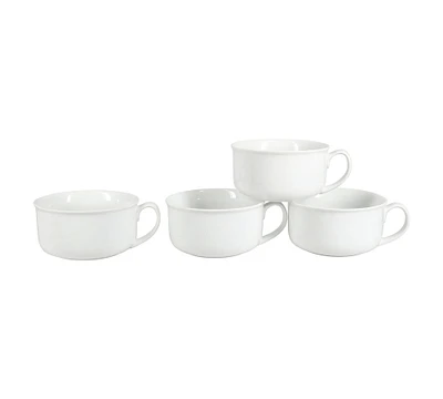 BIA White Porcelain Soup Bowls - Set of 4