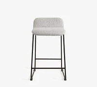 Zoe Upholstered Metal Stool