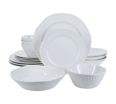 Colonnade Stoneware 16-Piece Dinnerware Set