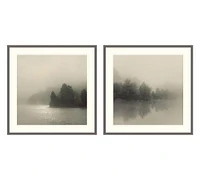 Lake Mist Framed Prints - 38" x