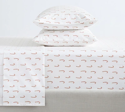 Candy Cane Cotton Sheet Set