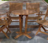 Val Teak Round Outdoor Bistro Table (27")