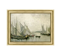 Mid-Day Harbor Framed Print